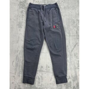 Champion Authentic Athleticwear Men's Blue‎ Sweatpants Medium Joggers Distressed